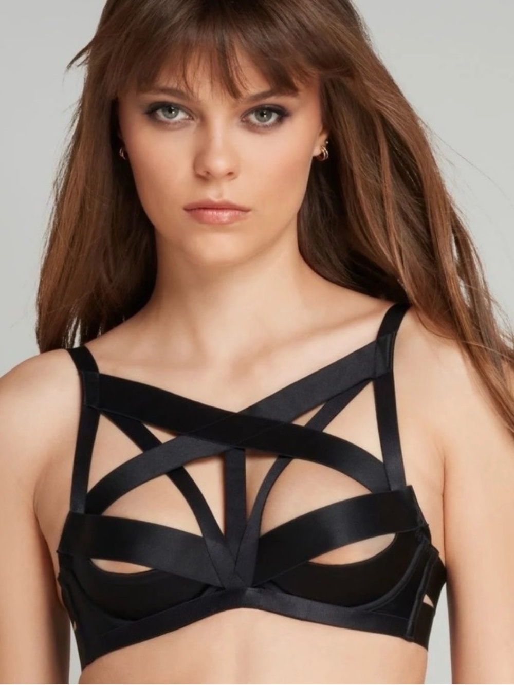 Agent Provocateur Whitney High Neck Cutout Bra Size 4 (36D) NWT